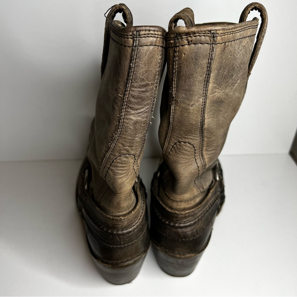 Brown Leather Women's Boots - Picture 4 of 10